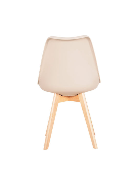 Lora Stühle Speisesaal Cappuccino 1Stück 47x56.6x82cm
