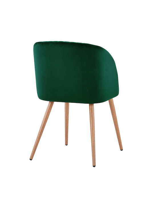 Leah Dining Room Velvet Armchair Cypress 51x58x81cm