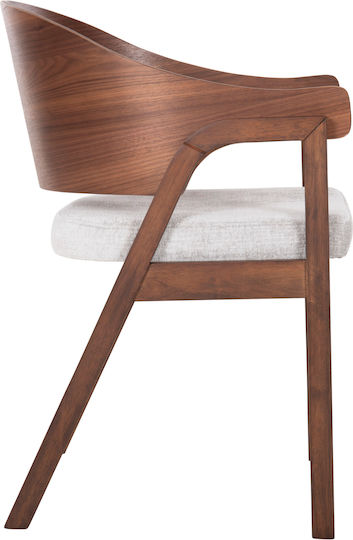 Rubberwood Председки Трапезария Walnut-grey 2бр 56x56x78бр
