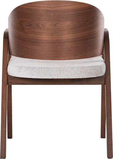 Rubberwood Председки Трапезария Walnut-grey 2бр 56x56x78бр