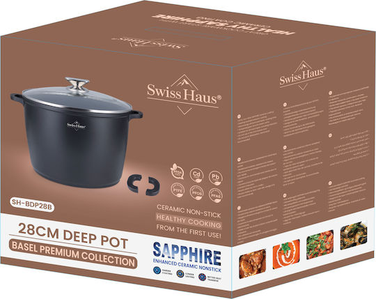 Swiss Haus Basle Deep Pot Made of Aluminum 7L / 24cm