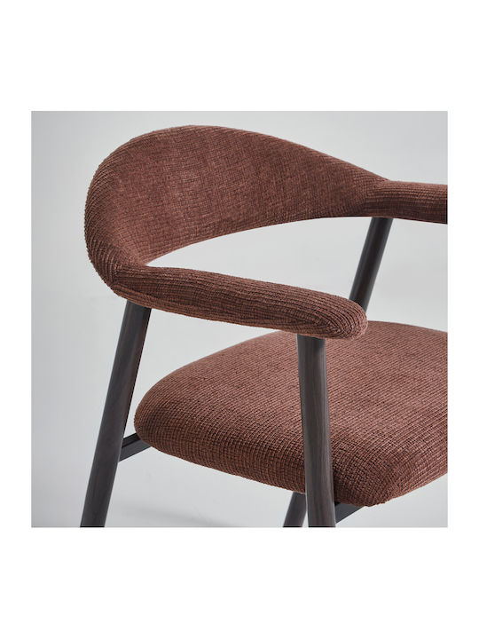 Embrace Dining Chairs with Fabric Upholstery Terracotta 2pcs 60x56x73cm