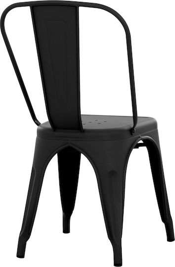 Melita-pro Stühle Speisesaal Mat Black 1Stück 44x47x84.5cm