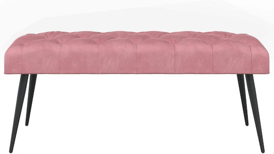 Bancă De Bucătărie Catifea Roz 110x40x46cm