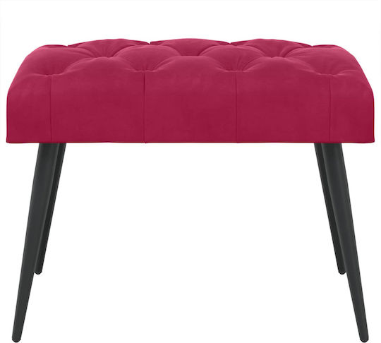 Velvet Red Dining Bench 60x40x45cm