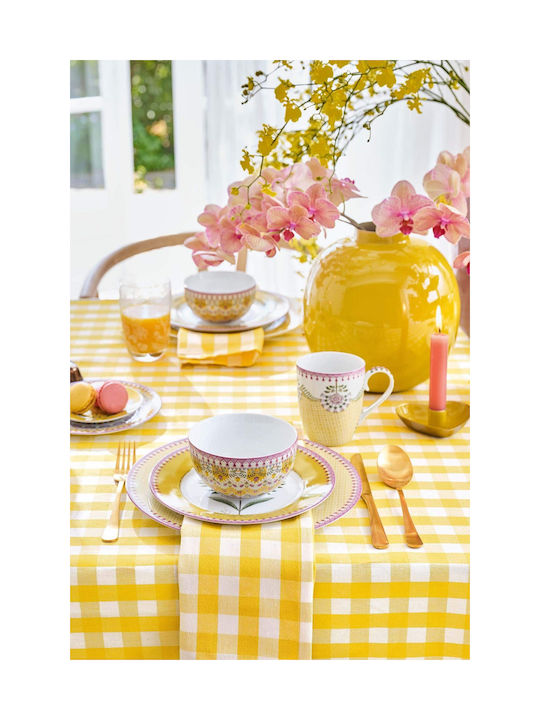PiP Studio Lily Lotus Tiles Ceramic Yellow Mug 365ml