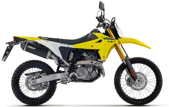 Arrow Exhaust Aluminium Dark Explorer Carbon End Cap Suzuki Dr-z4s/sm '25-'26 72674akn.alum Dark