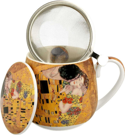 The Kiss Gustav Klimt Чаша от Порцелан с Капак 430мл