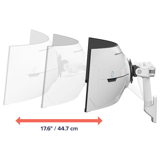 Ergotron Wall Mounted Monitor Stand up to 57" with Arm White (45-694-216)