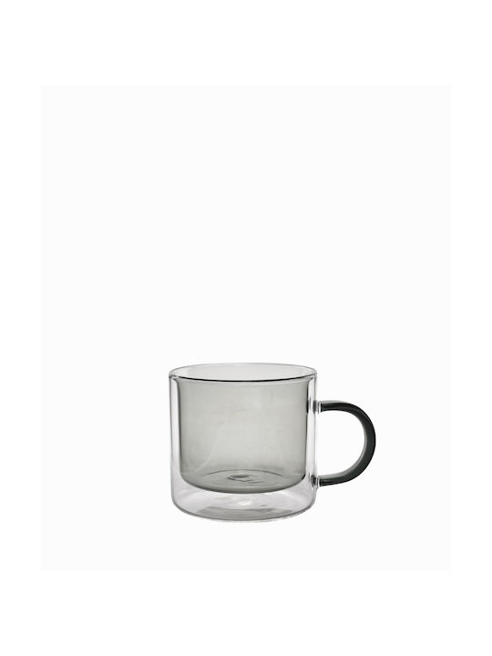Set 2 Mugs Ona Liv 704118 Double Wall 27cl – Minimal Gray