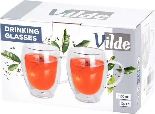 Orion Becher Glas Transparent 320ml 2Stück