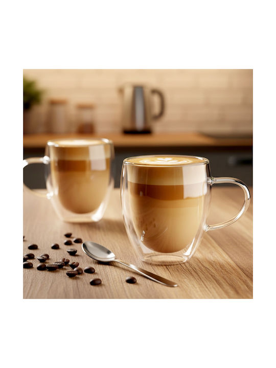 Orion Mug Glass Transparent 320ml 2pcs
