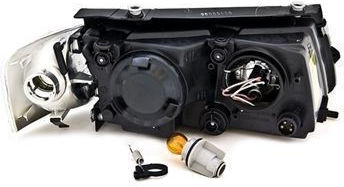 Front Lights VW Passat B5 1997-2000 Black Without H4 Bulbs Set 2 Pieces
