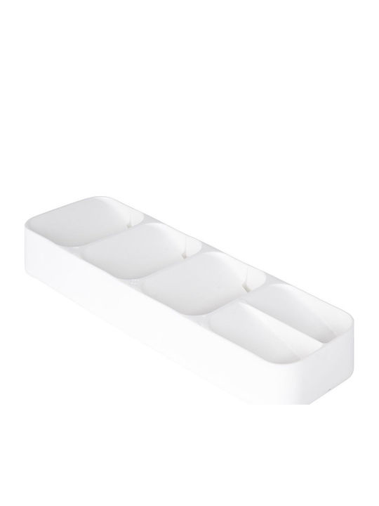Vilde Besteckeinsätze für Schubladen Kunststoff 39x11.5x5.5cm Weiße
