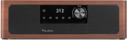Audizio Ηχοσύστημα 2.0 Lunata SOHIF1040 50W με CD Player και Bluetooth Dark Wood - Black