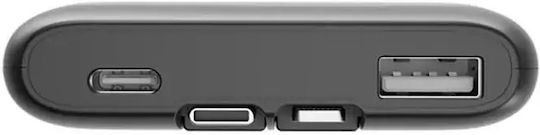 Energenie Външна Батерия 10000mAh 20W с USB-A Изходен Порт и USB-C Изходен Порт Power Delivery / Бързо Зареждане Черна