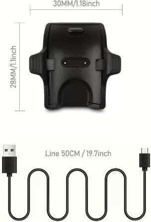 Usb Charging Cable Wearable Charger Honor Band 4, Honor Band 5 Blackς