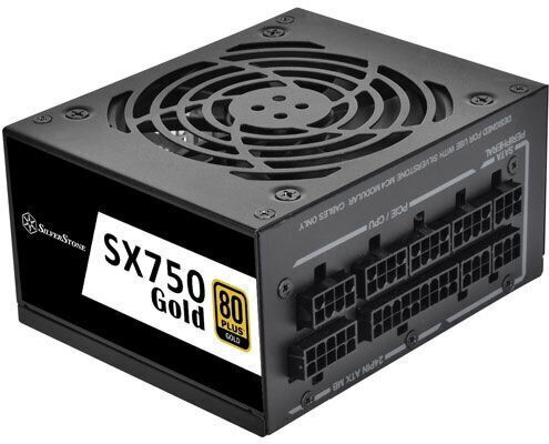 Silverstone SX750 750W Black Computer Power Supply Full Modular 80 Plus Gold