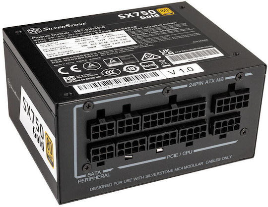Silverstone SX750 750W Black Computer Power Supply Full Modular 80 Plus Gold