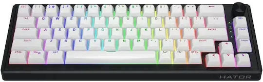 HATOR Skyfall 60 Ασύρματο Gaming Μηχανικό Πληκτρολόγιο 60% με RGB φωτισμό (Αγγλικό US) Aurum Sterling Linear