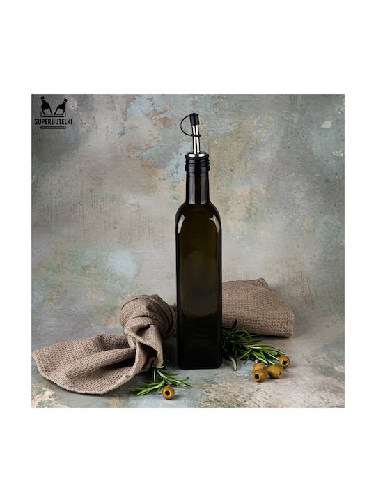 SuperButelki Δοχείο Λαδιού Γυάλινο με Ροή 500ml