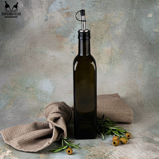 SuperButelki Δοχείο Λαδιού Γυάλινο με Ροή 500ml