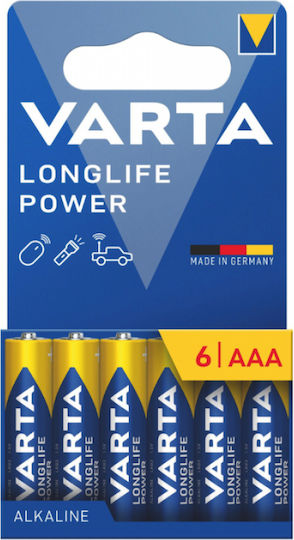Varta Longlife Power Alkaline Batterien AAA 1.5V 6Stück