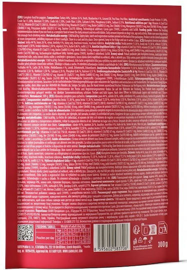 Carnilove Wet Dog Food for Puppies in Pouches with Turkey and Salmon 300gr