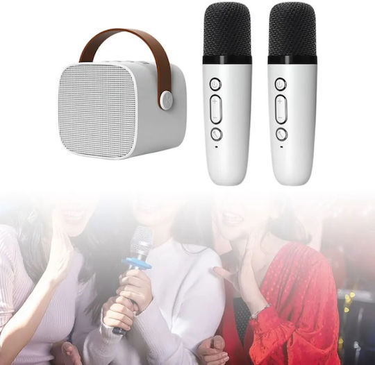 Moxom Ηχείο Karaoke με Ασύρματα Μικρόφωνα MX-SK63 MX-SK63 σε Λευκό Χρώμα