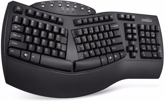 Perixx Periboard 512B Ergonomic Split Nur Tastatur Englisch US