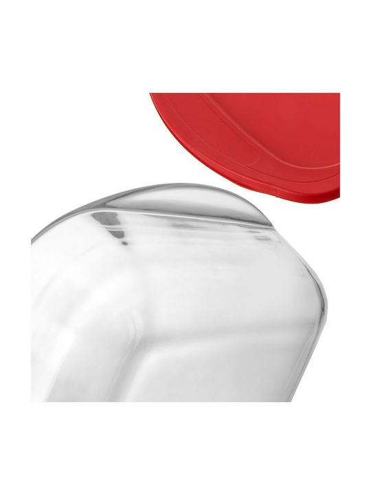 Orion Vas Rectangular Rezistent La Căldură Din Sticlă Cu Capac 39x24x7cm