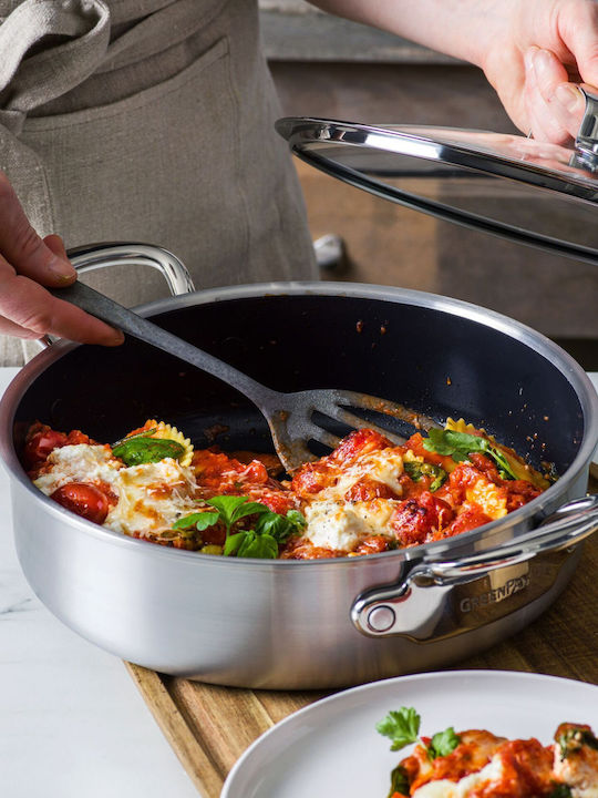 Green Pan Premiere Pan from Stainless Steel with Lid with Ceramic Coating 26cm