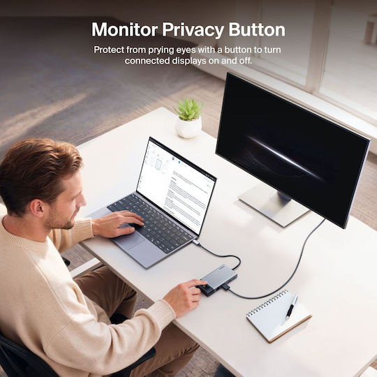 Belkin Connect USB-C Docking Station with HDMI 4K Ethernet and Connection for 2 Monitors