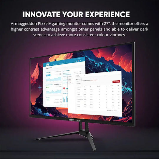 Armaggeddon PXP-27G-B IPS HDR Monitor 27" FHD 1920x1080 165Hz with Response Time 1ms GTG