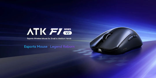 ATK Blazing Sky F1 V2 Ultimate Ασύρματο Gaming Ποντίκι 42000 DPI Λευκό