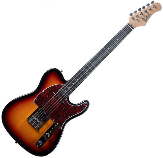 Eko Chitară Electrică Telecaster Albă