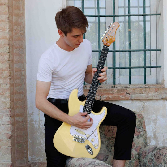 Eko Electric Guitar Stratocaster Cream EKO00226