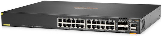 HP CX 6200F Managed PoE+ Switch with 24 Gigabit (1Gbps) Ethernet Ports and 4 SFP Ports