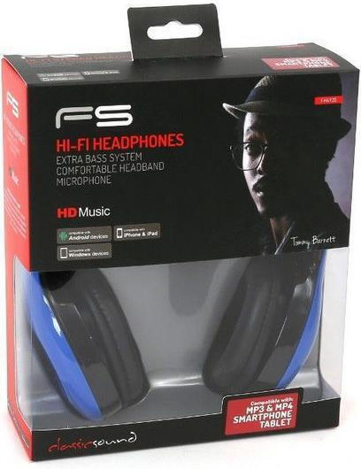 Platinet Freestyle On Ear Căști Multimedia cu microfon și conexiune USB-A în culoarea Albastru