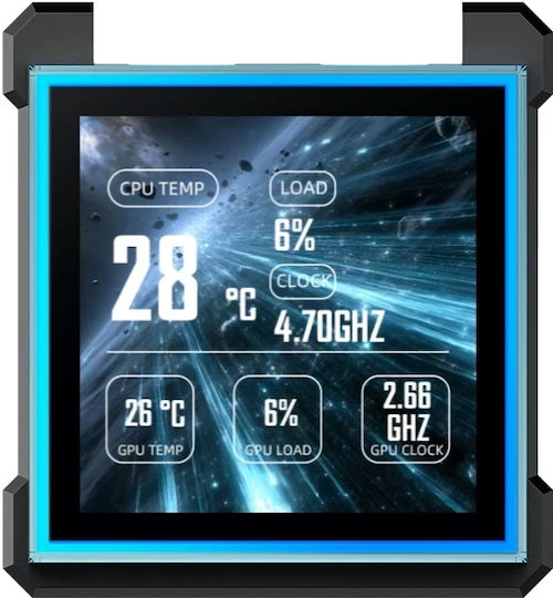 Lian Li HydroShift II LCD-S 360TL Water Cooling AIO CPU with 3 120mm Fans and RGB Lighting
