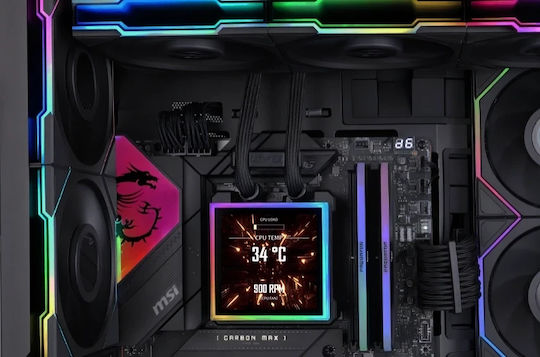 Lian Li HydroShift II LCD-S 360TL Water Cooling AIO CPU with 3 120mm Fans and RGB Lighting