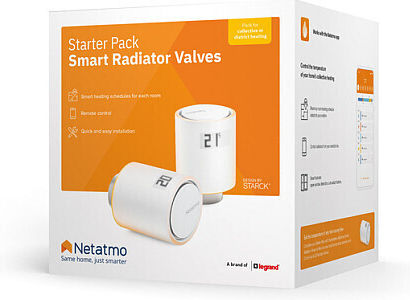 Стартов пакет с термостат за радиатор Netatmo, включително реле, бял
