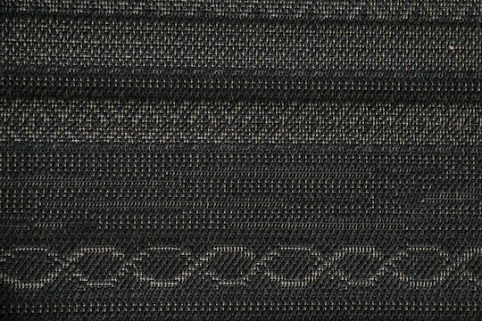 Μοντέρνο Χαλί Μηχανής Ψάθα 160×230 Cm Decostar Μαύρο