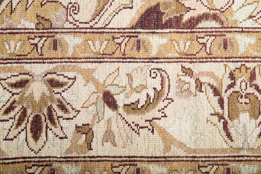 Χαλί Κλασικό Χειροποίητο Ziegler 184x223 Cm Μπεζ
