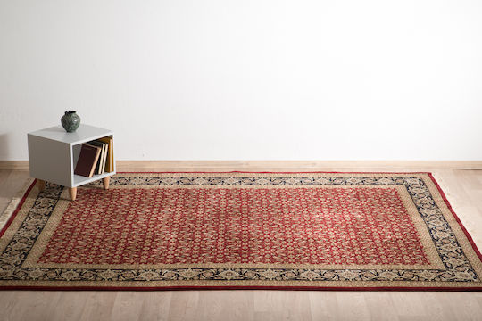 Χαλί Κλασικό Χειροποίητο Tabriz Herati 204x280 Cm Decostar Μπορντό