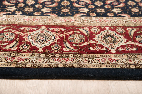 Класически Ръчно Изработен Килим Tabriz Herati 204x291 См Decostar Син
