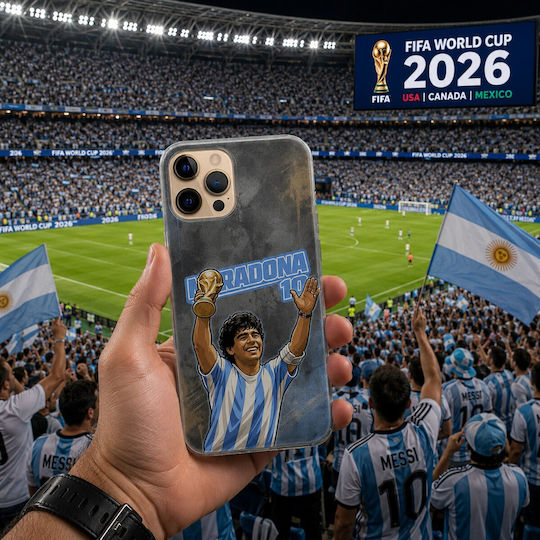 World Stars Collection Diego Maradona Google Pixel 7a 5g Flexible TPU Transparent Silicone Case