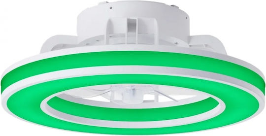 Brilliant G80915/05 Ventilator de Tavan 41.5cm cu Lumină Albă