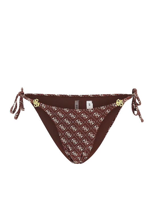 Bikini Brazil με Κορδονάκια Brown