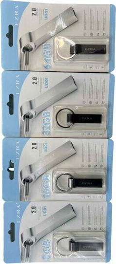 Ezra UD01 64GB USB 2.0 Stick Ασημί